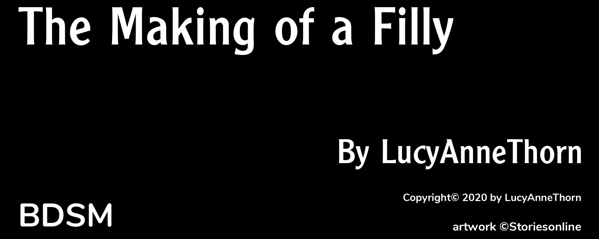 The Making of a Filly - Cover